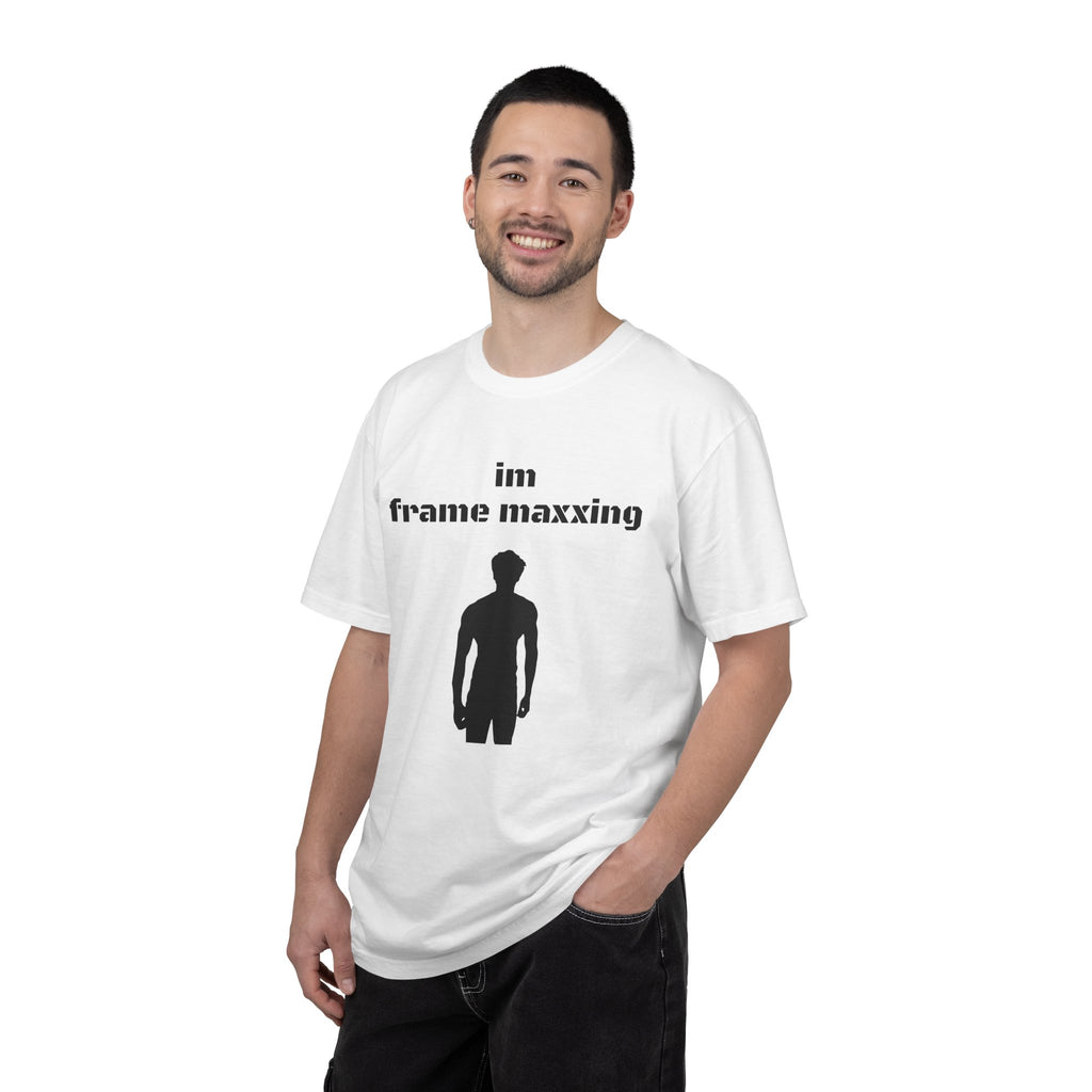 Frame Maxxing T-Shirt — 'im frame maxxing' Silhouette Tee