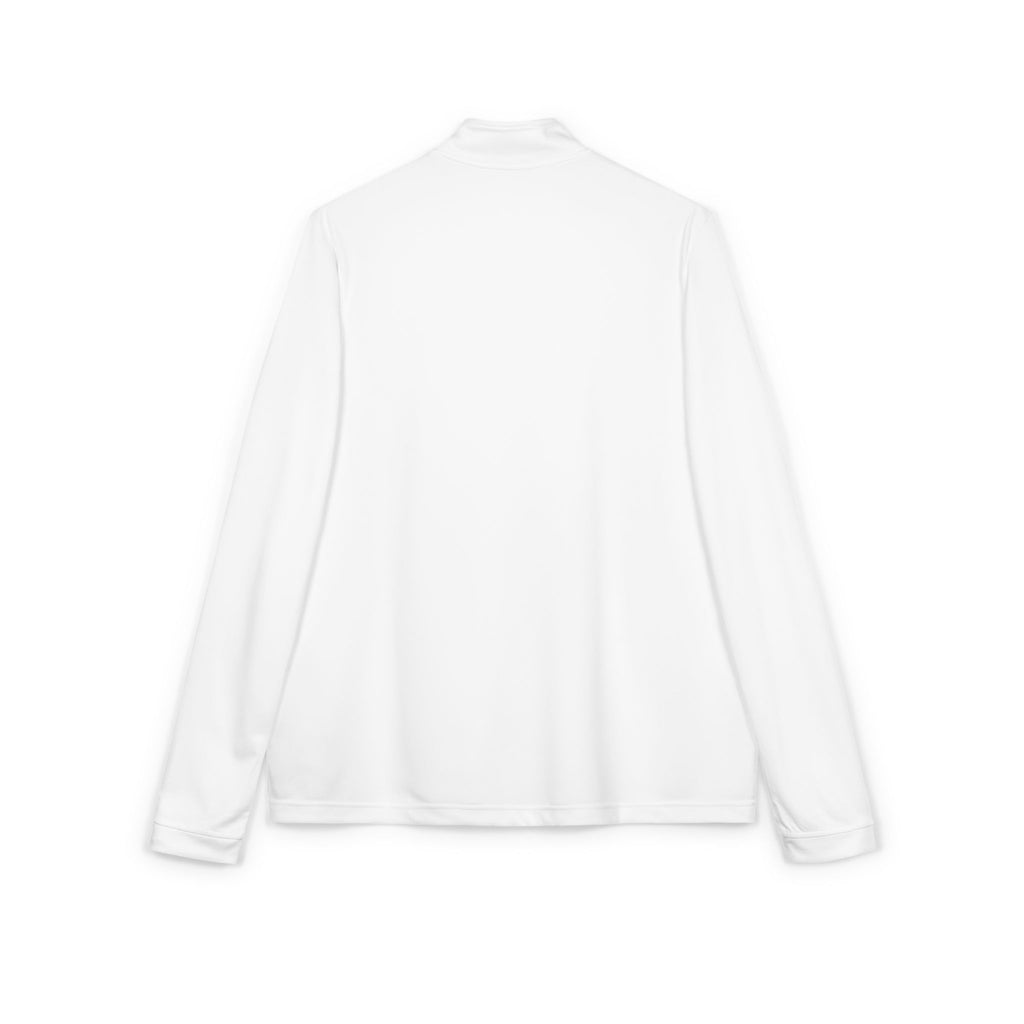 Embroidered Quarter-Zip Pullover — Minimalist Athlete Logo