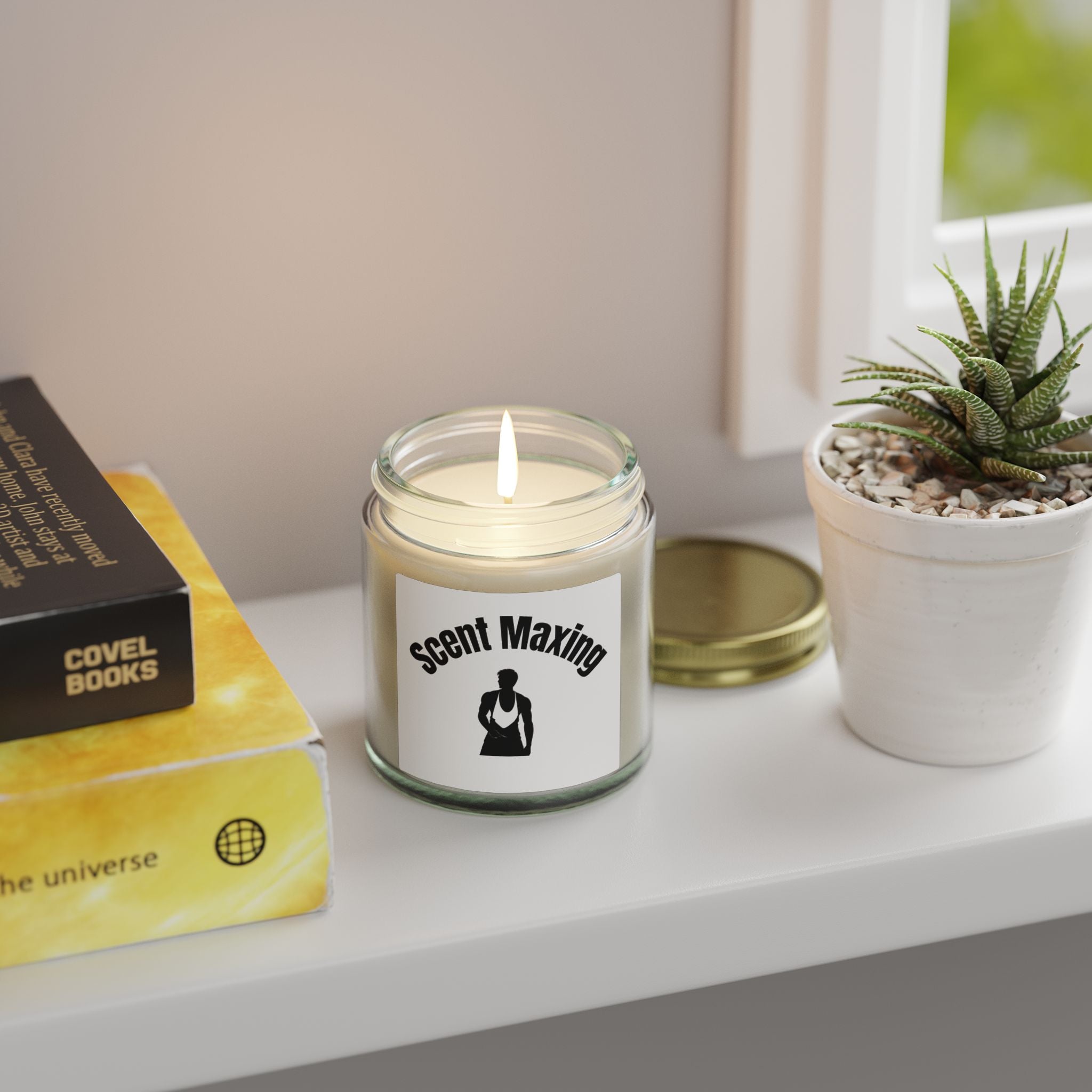 Scented Candle — Coconut Apricot Wax "Scent Maxing" (4oz)