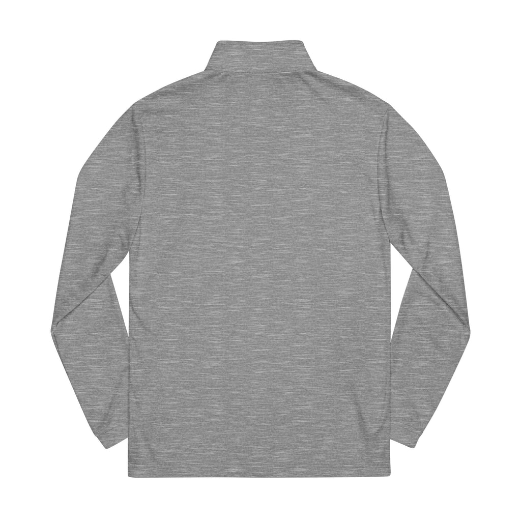 Embroidered Quarter-Zip Pullover — Minimalist Athlete Logo