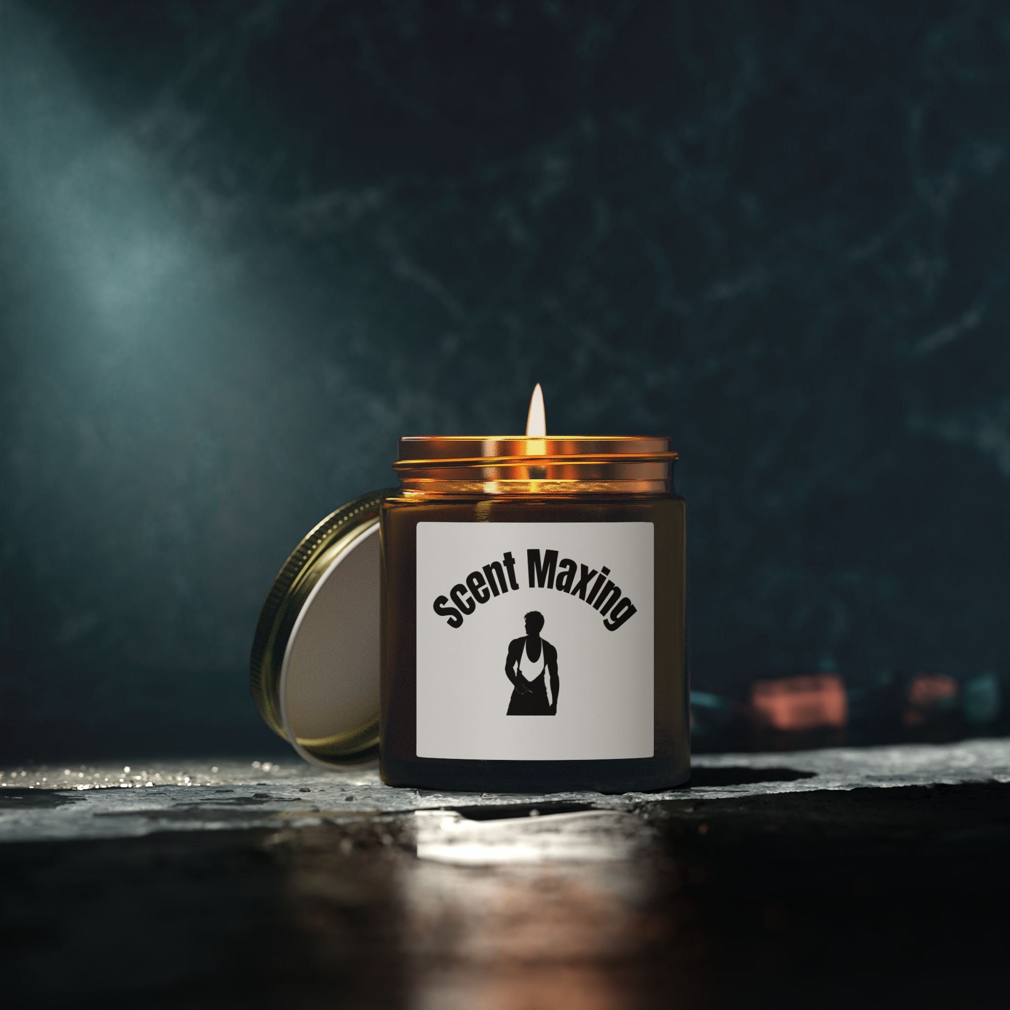 Scented Candle — Coconut Apricot Wax "Scent Maxing" (4oz)