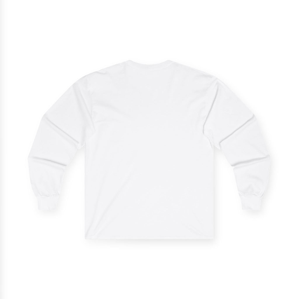 Long Sleeve Tee — "No Foids" Blue Character Meme Graphic