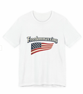 Freedommaxxing Flag Tee — 'Freedommaxxing' American Flag Graphic T-Shirt